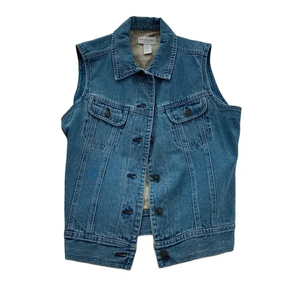 J.Jill Women's Jeans Vest - Picture 1 of 7